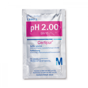 MERCK 199012 (citric acid, sodium hydroxide, hydrogen chloride) tracable to SRM from NIST and PTB pH 2.00 (25°C) Certipur® 30 x 30 mL